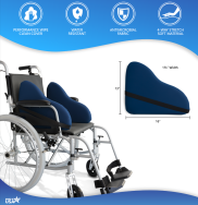 Two Wheelchair Lateral Support Pads